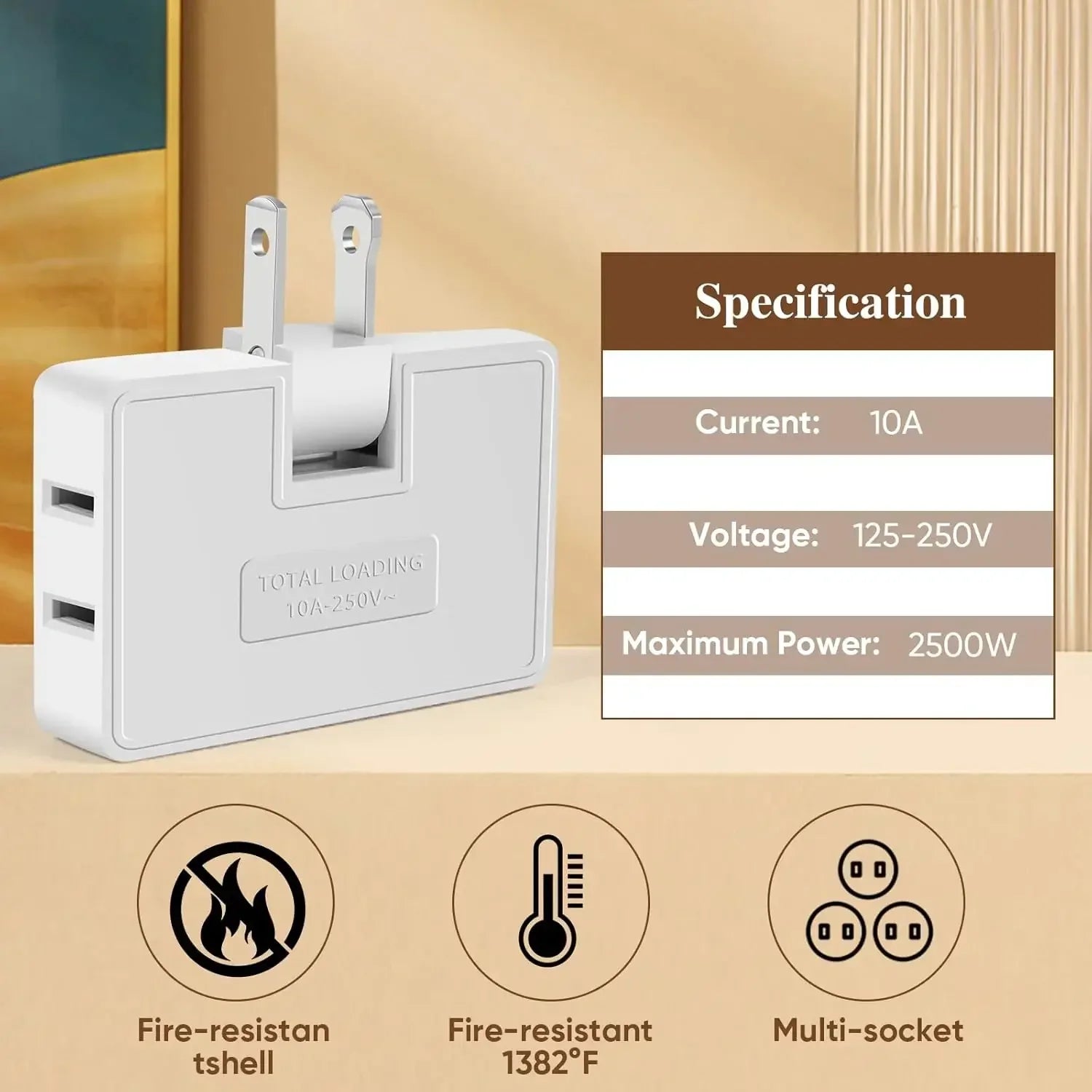 Compact Travel Plug Adapter