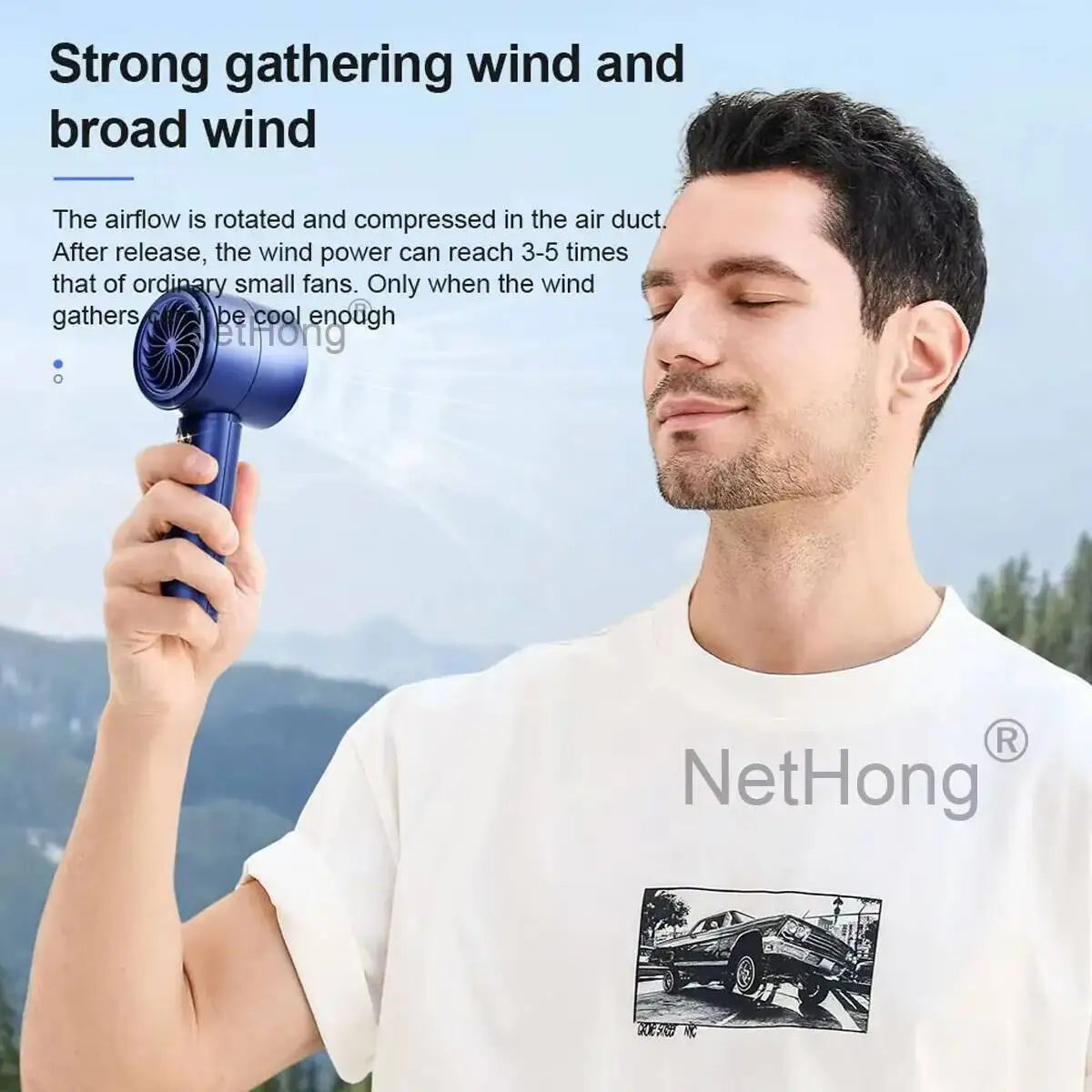 Breezy Portable Folding Fan