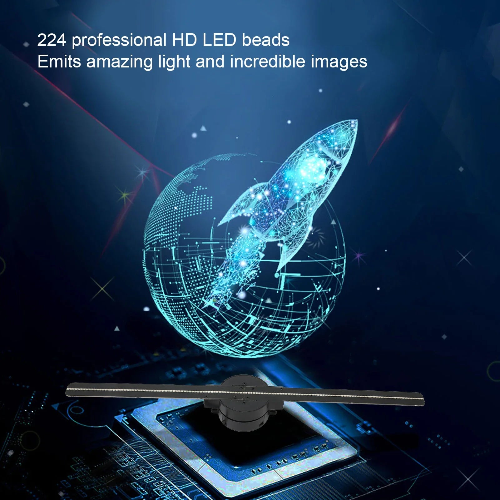 Dynamic 3D Hologram Projector