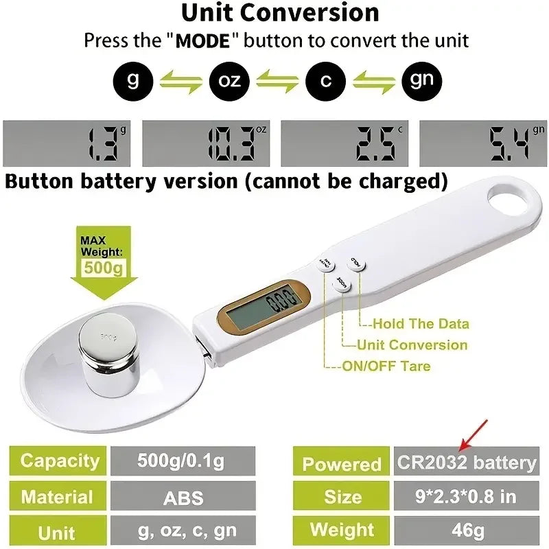 Digital Spoon Scale for Cooking